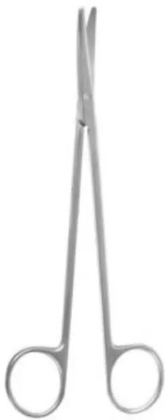 Ножиці за Метценбаумом, вертикально-зігнуті, тупокінцеві, 200 мм RAJ IMPEX 04-177